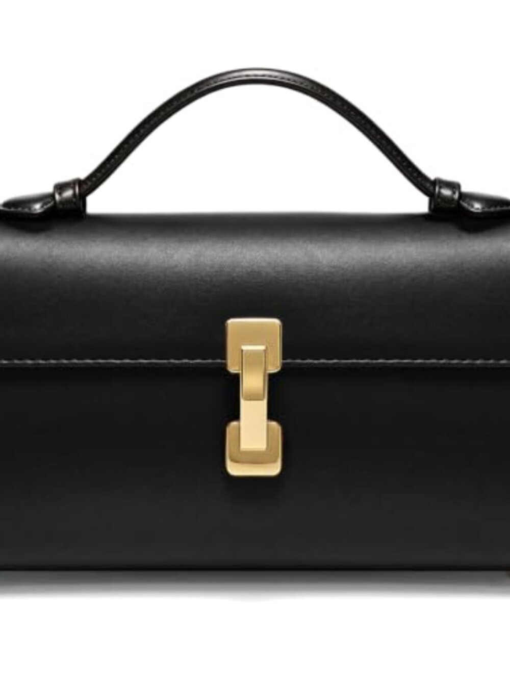 Vegan Leather Small Top Handle Crossbody Clutch Purse